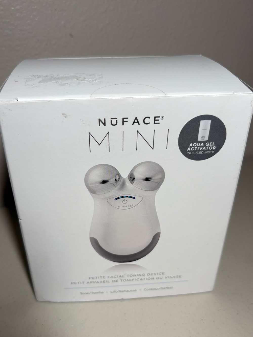 NuFACE MINI Petite Facial Toning Device - White, sealed.